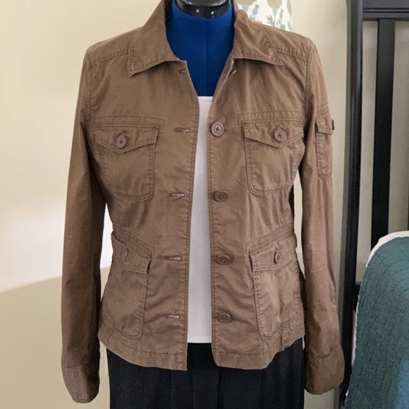 J. Crew Jackets & Blazers - J Crew Weathered Brown Safari Jacket
